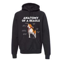 Anatomy of a Beagle Funny Beagle Dog Lover Premium Hoodie