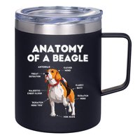 Anatomy of a Beagle Funny Beagle Dog Lover 12oz Stainless Steel Coffee Mug