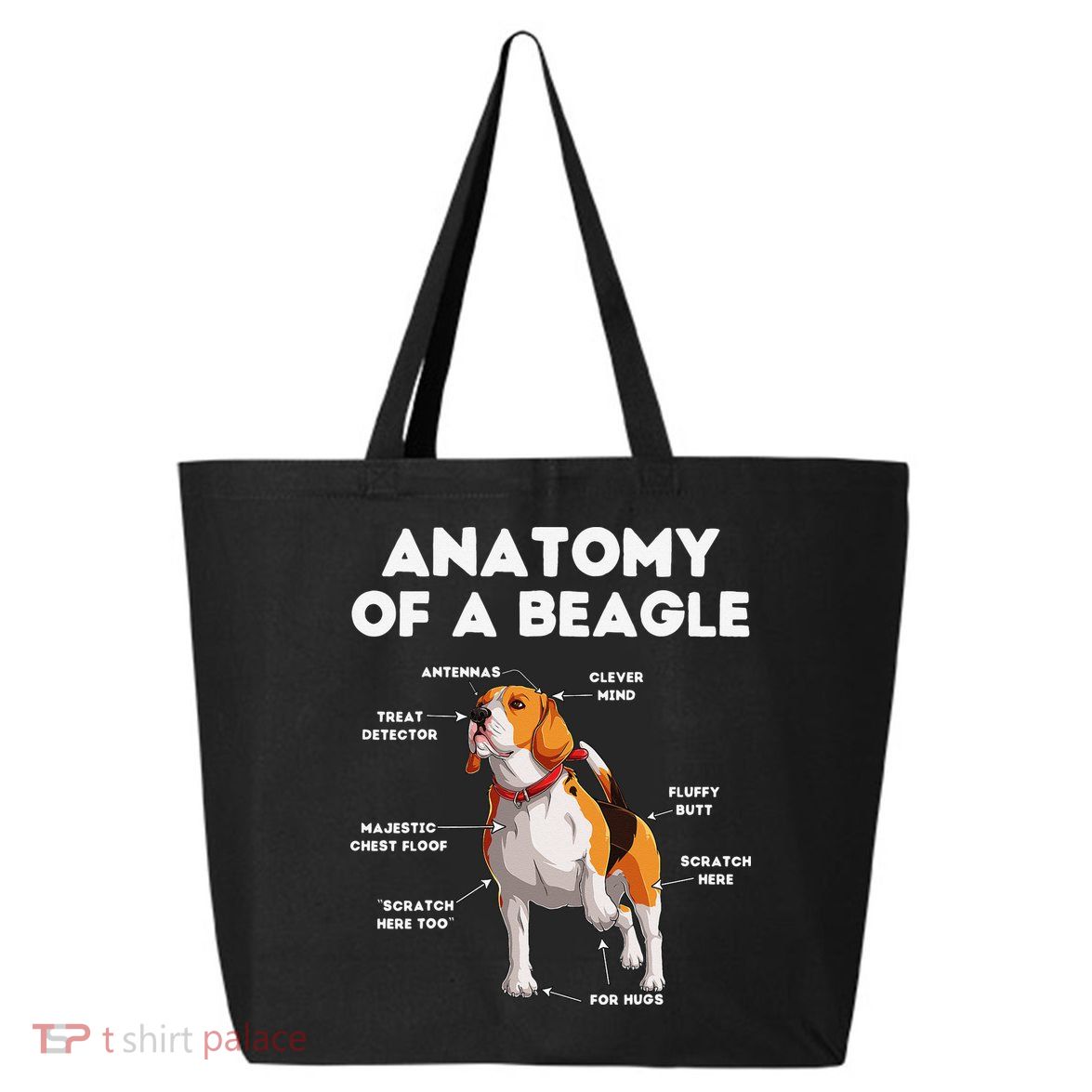 Anatomy of a Beagle Funny Beagle Dog Lover 25L Jumbo Tote