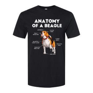 Anatomy of a Beagle Funny Beagle Dog Lover Softstyle CVC T-Shirt