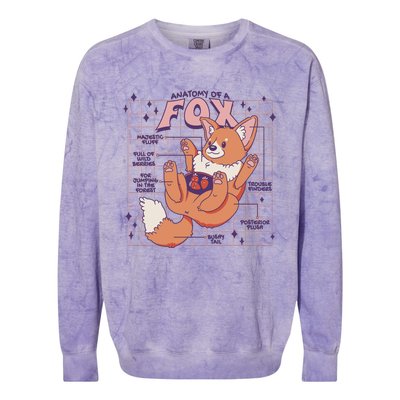 Anatomy Of A Fox Colorblast Crewneck Sweatshirt