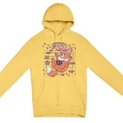 Anatomy Of A Fox Premium Pullover Hoodie