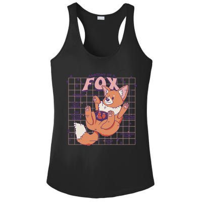 Anatomy Of A Fox Ladies PosiCharge Competitor Racerback Tank