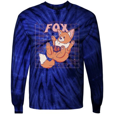 Anatomy Of A Fox Tie-Dye Long Sleeve Shirt