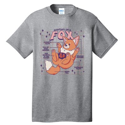 Anatomy Of A Fox Tall T-Shirt