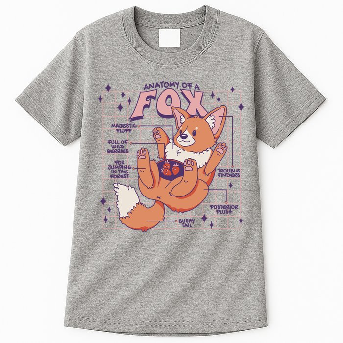 Anatomy Of A Fox Tall T-Shirt