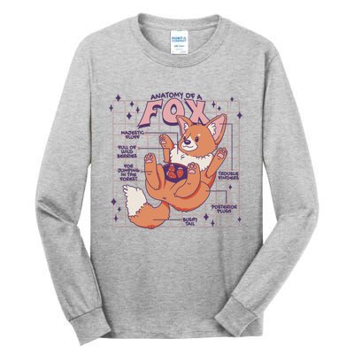 Anatomy Of A Fox Tall Long Sleeve T-Shirt