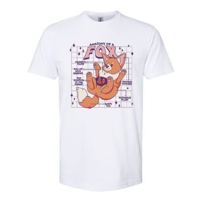 Anatomy Of A Fox Softstyle® CVC T-Shirt