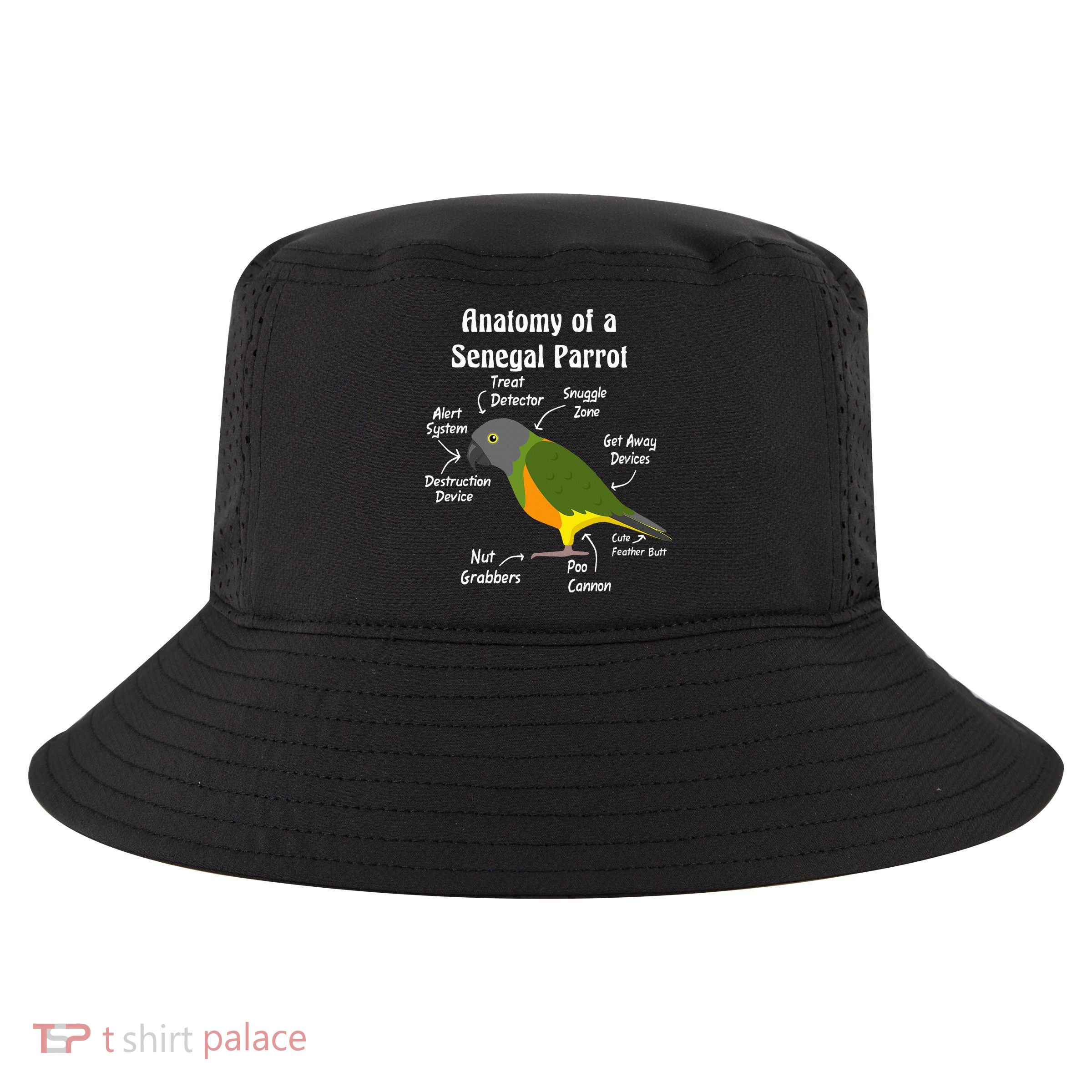 Anatomy Of A Senegal Parrot Cool Comfort Performance Bucket Hat
