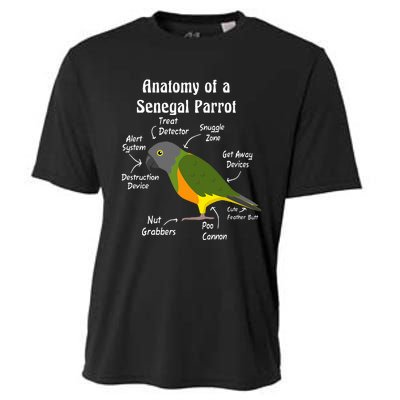 Anatomy Of A Senegal Parrot Cooling Performance Crew T-Shirt