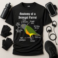 Anatomy Of A Senegal Parrot Cooling Performance Crew T-Shirt