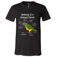 Anatomy Of A Senegal Parrot V-Neck T-Shirt