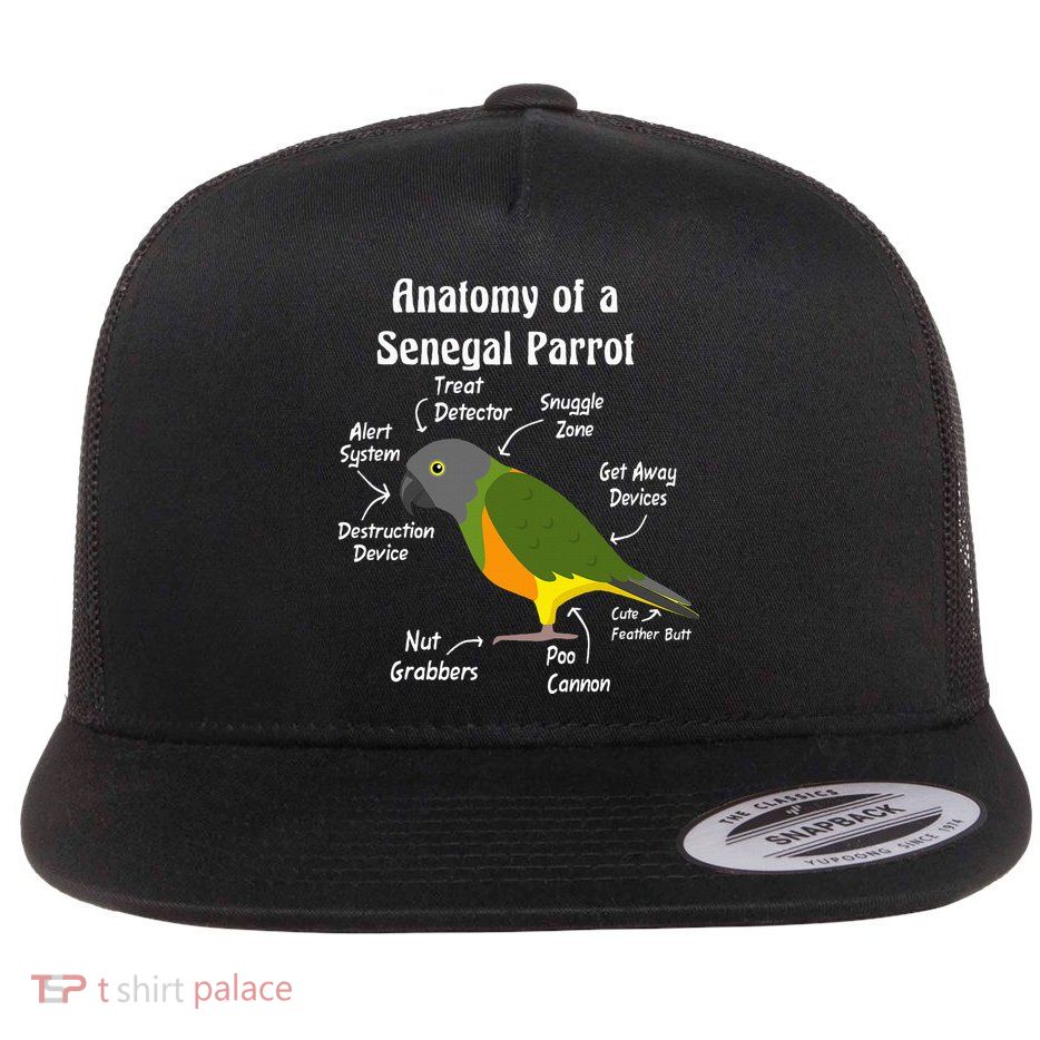 Anatomy Of A Senegal Parrot Flatbill Hat