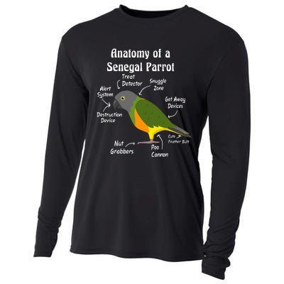 Anatomy Of A Senegal Parrot Cooling Performance Long Sleeve Crew