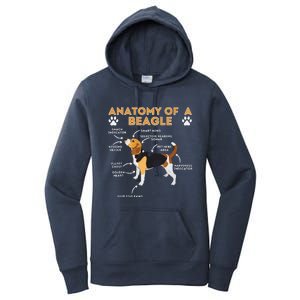 Anatomy Of A Beagle Funny Beagle Dog Lover Pet Owner Women's Pullover Hoodie