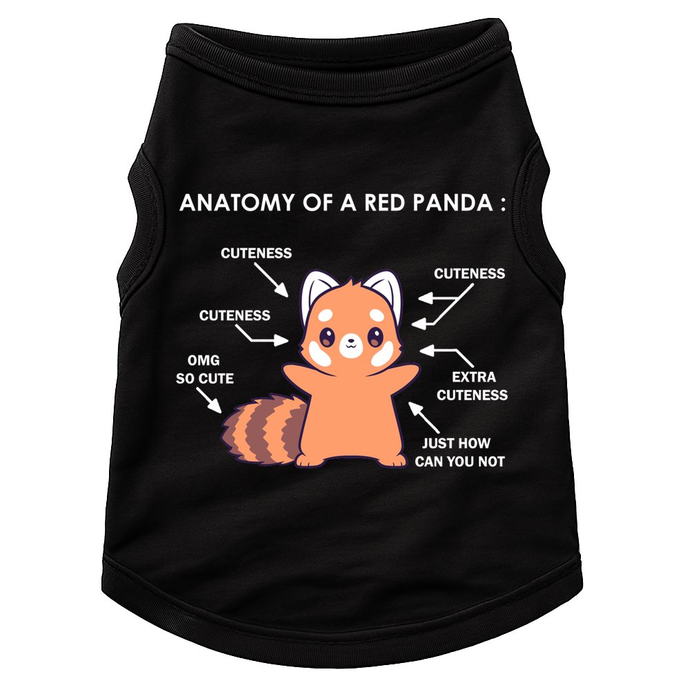Anatomy Of A Red Panda Science Zoologist Red Panda Anatomy Gift Doggie Tank