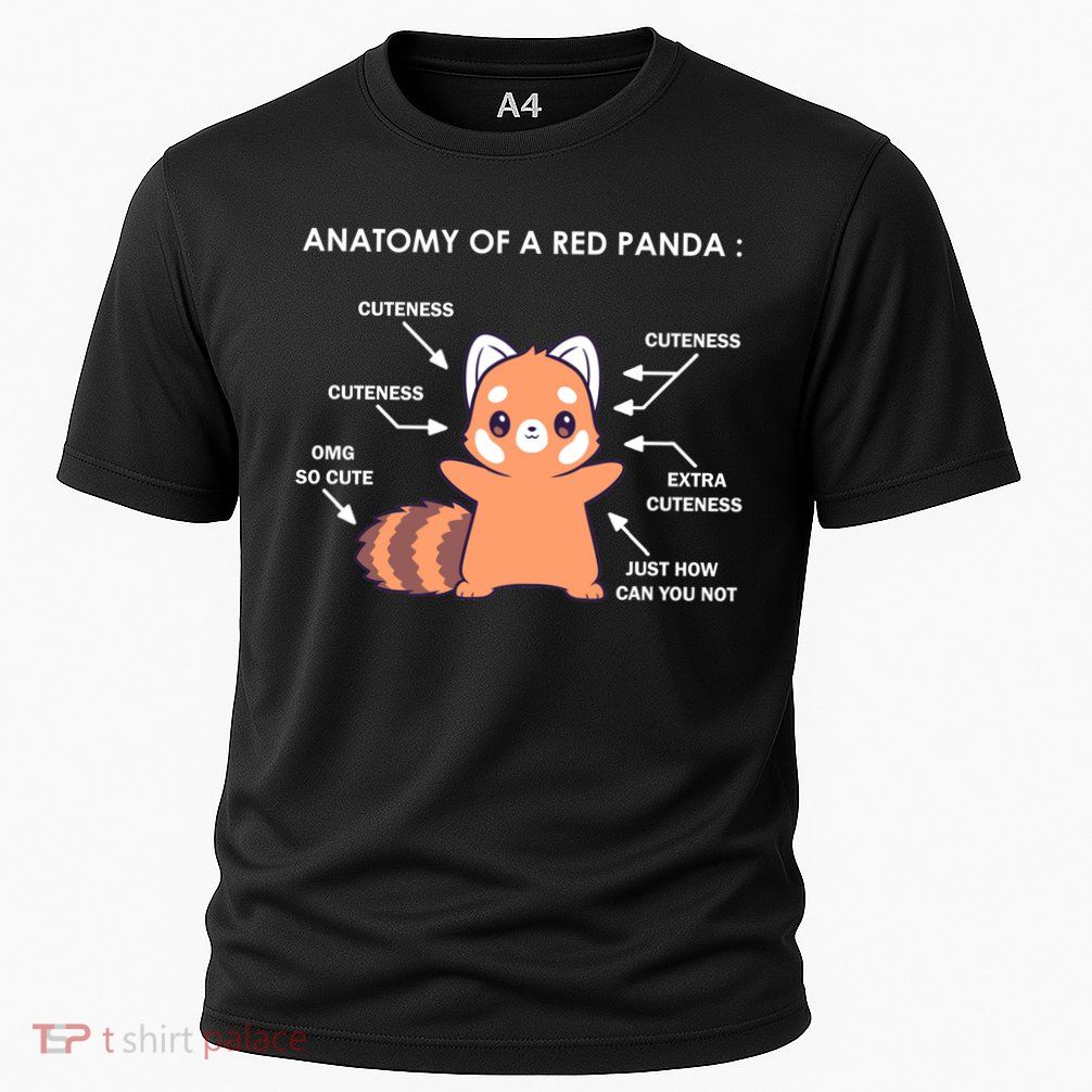Anatomy Of A Red Panda Science Zoologist Red Panda Anatomy Gift Performance Shirt