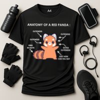 Anatomy Of A Red Panda Science Zoologist Red Panda Anatomy Gift Cooling Performance Crew T-Shirt