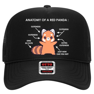 Anatomy Of A Red Panda Science Zoologist Red Panda Anatomy Gift Trucker Hat