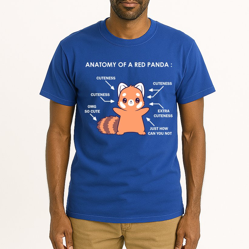 Anatomy Of A Red Panda Science Zoologist Red Panda Anatomy Gift Tall T-Shirt
