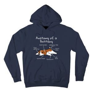 Anatomy Of A Brittany Spaniel Funny Dog Gift Tall Hoodie