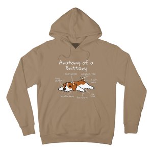 Anatomy Of A Brittany Spaniel Funny Dog Gift Hoodie