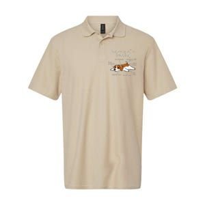 Anatomy Of A Brittany Spaniel Funny Dog Gift Softstyle Adult Sport Polo