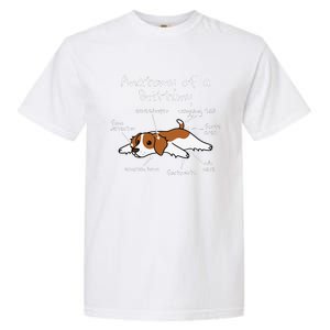 Anatomy Of A Brittany Spaniel Funny Dog Gift Garment-Dyed Heavyweight T-Shirt