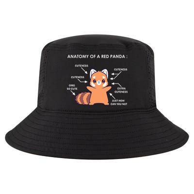 Anatomy Of A Red Panda Science Zoologist Red Panda Anatomy Cool Comfort Performance Bucket Hat