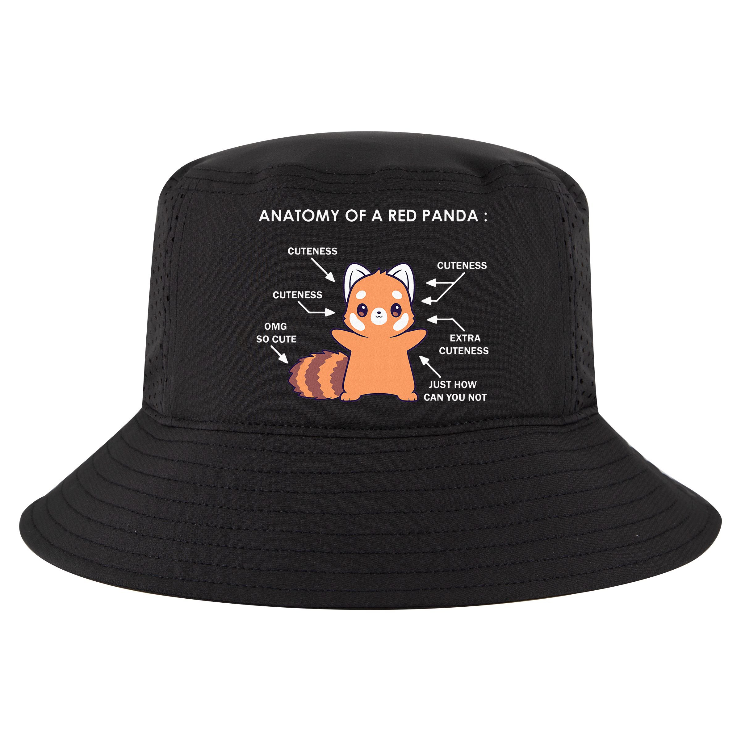 Anatomy Of A Red Panda Science Zoologist Red Panda Anatomy Cool Comfort Performance Bucket Hat