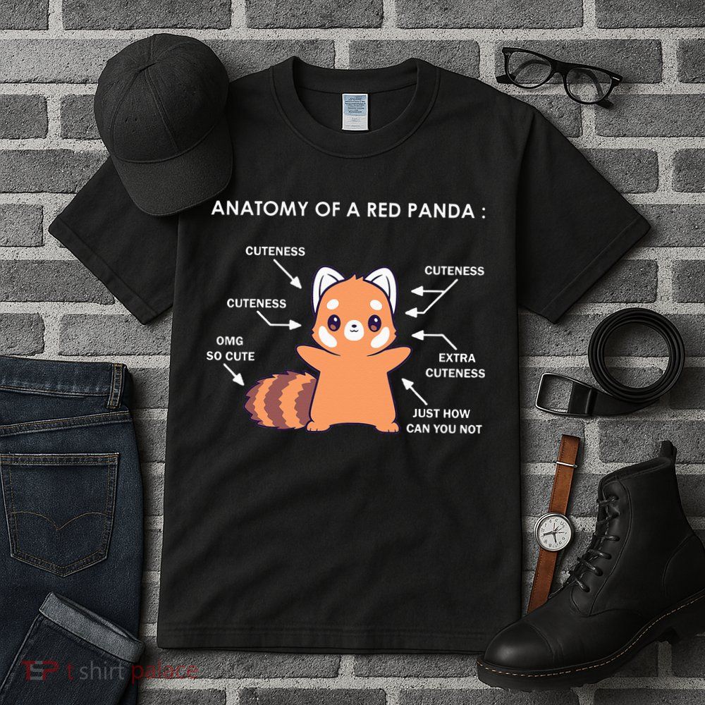 Anatomy Of A Red Panda Science Zoologist Red Panda Anatomy Tall T-Shirt