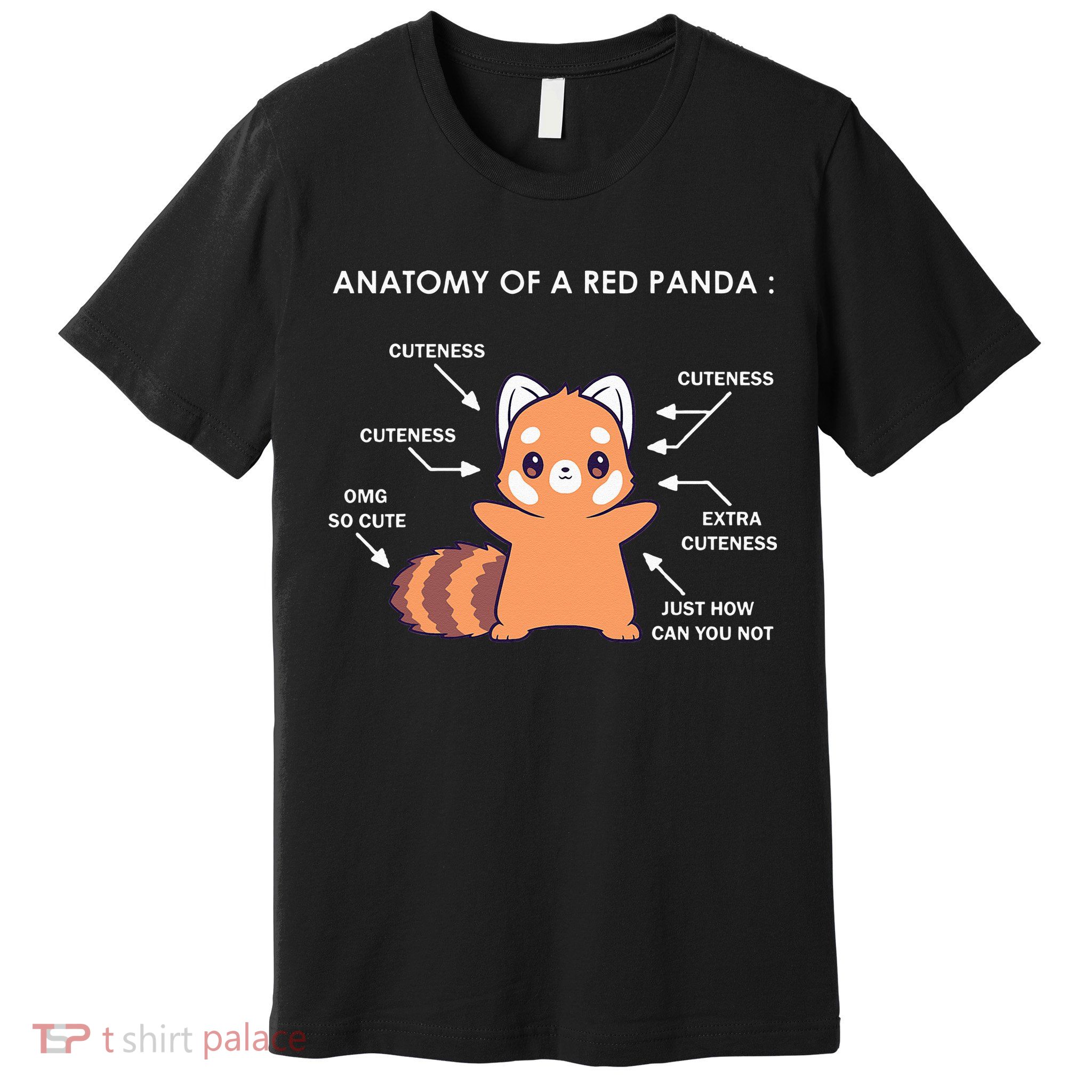 Anatomy Of A Red Panda Science Zoologist Red Panda Anatomy Premium T-Shirt