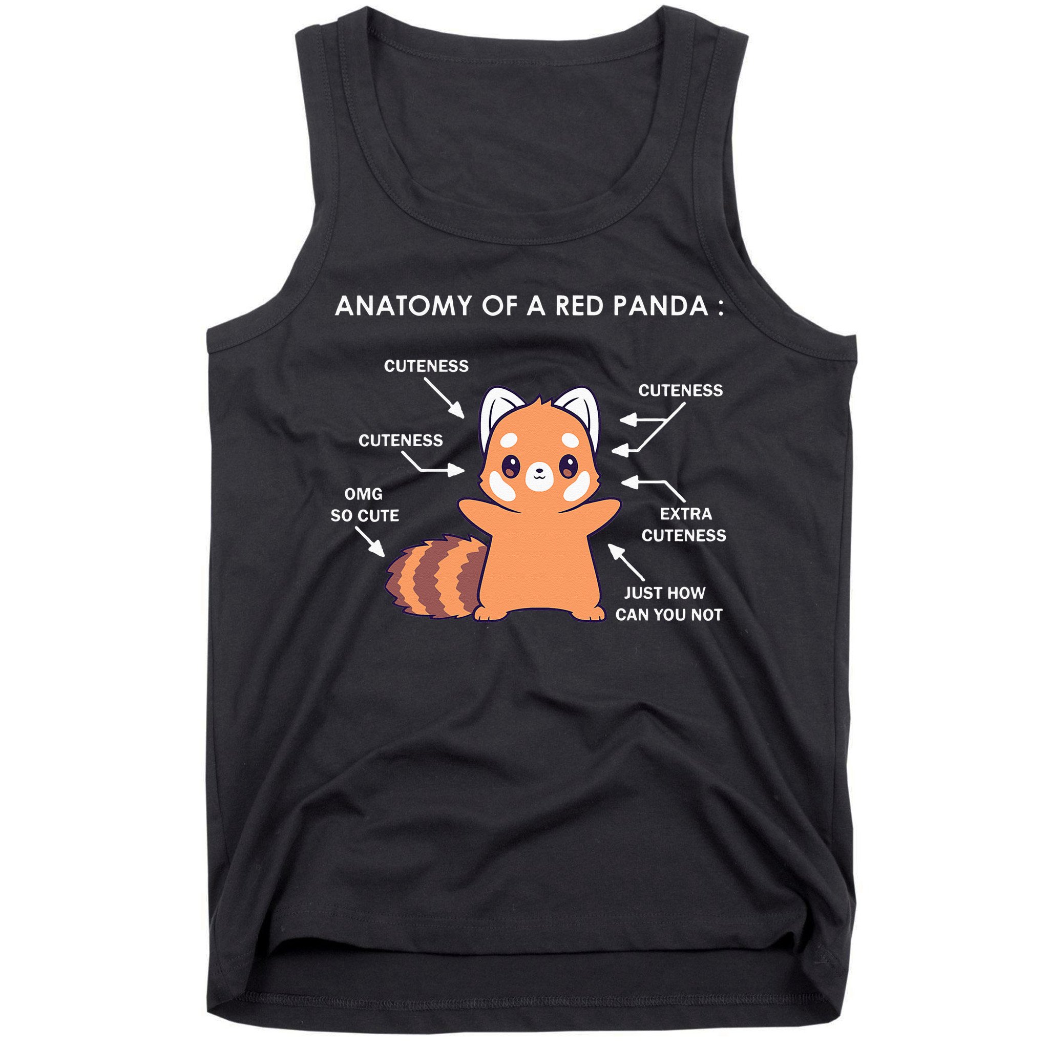 Anatomy Of A Red Panda Science Zoologist Red Panda Anatomy Tank Top
