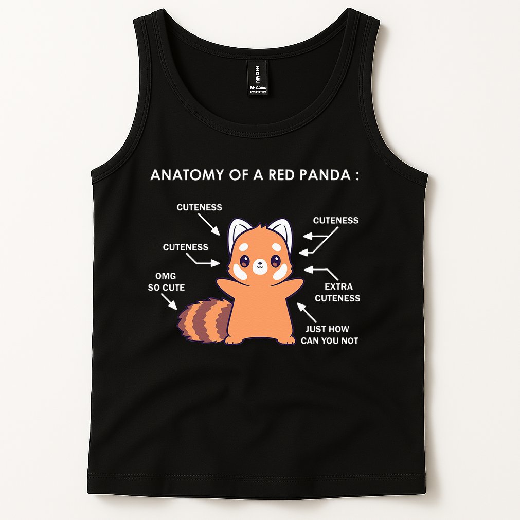 Anatomy Of A Red Panda Science Zoologist Red Panda Anatomy Tank Top