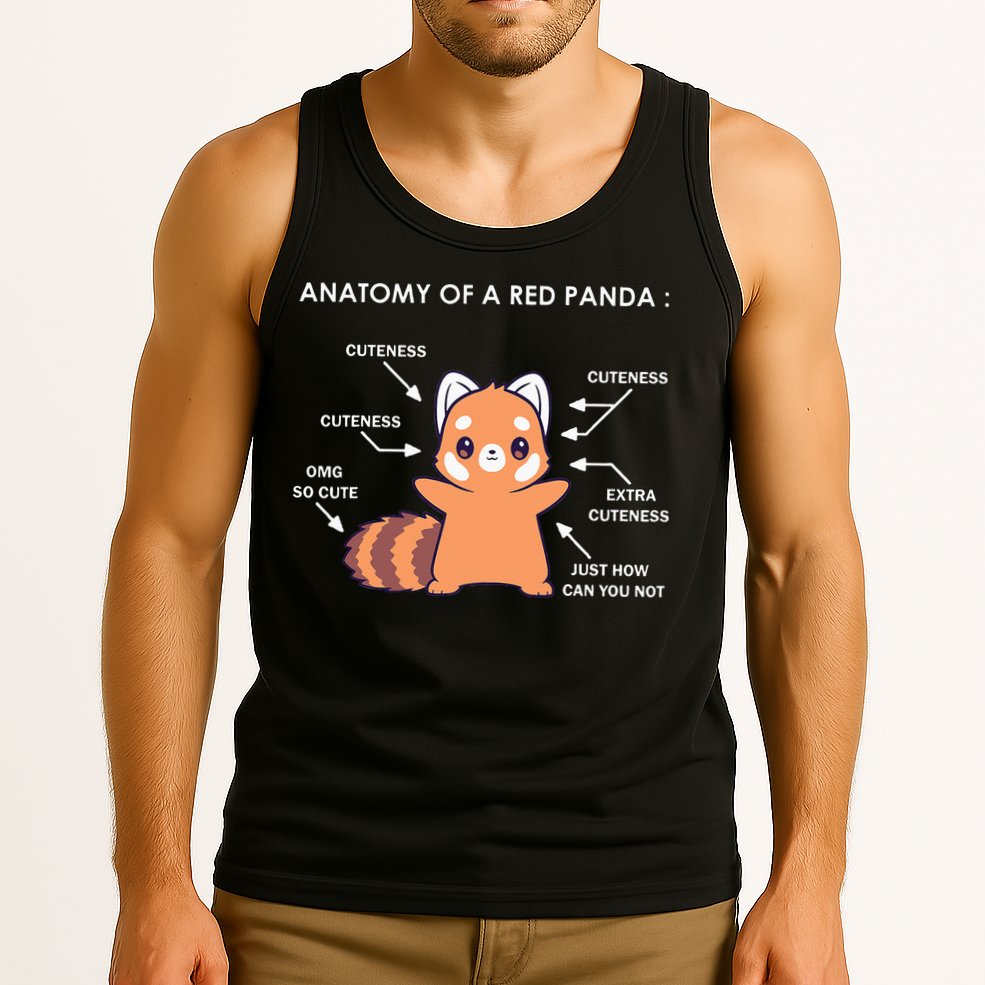 Anatomy Of A Red Panda Science Zoologist Red Panda Anatomy Tank Top