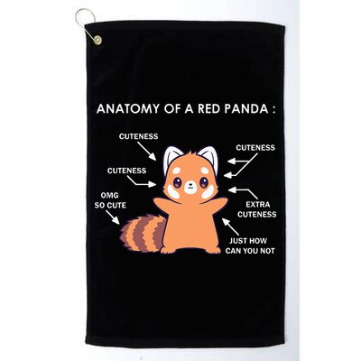 Anatomy Of A Red Panda Science Zoologist Red Panda Anatomy Golf Towel