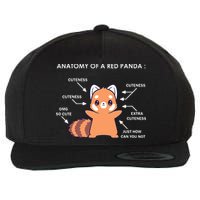 Anatomy Of A Red Panda Science Zoologist Red Panda Anatomy Wool Snapback Cap