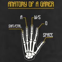 Anatomy Of A Gamer Video Game Pc Gaming Rpg Moba Streamer Funny Gift 7 Panel Mesh Trucker Snapback Hat