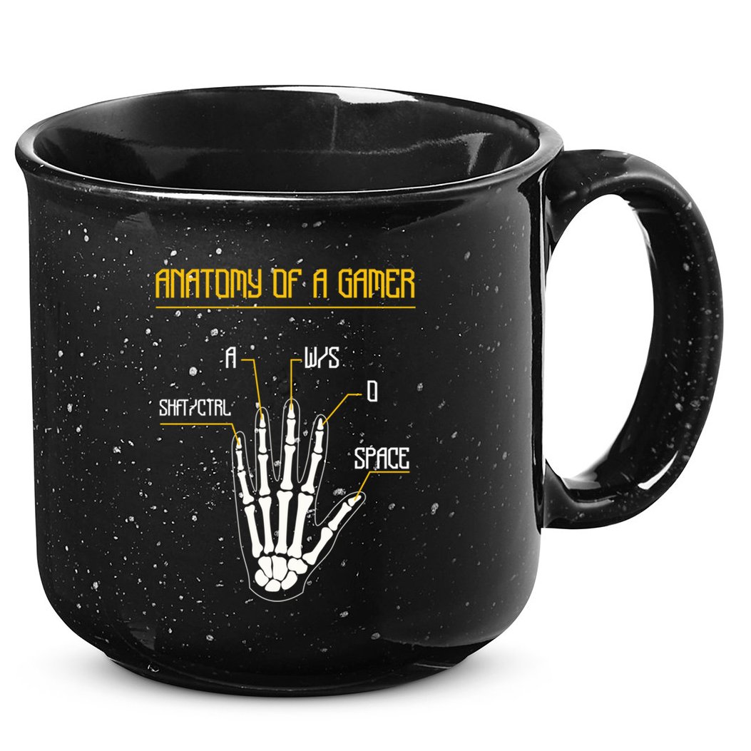 Anatomy Of A Gamer Video Game Pc Gaming Rpg Moba Streamer Funny Gift 15oz Campfire Ceramic Mug
