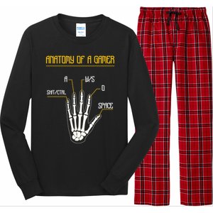 Anatomy Of A Gamer Video Game Pc Gaming Rpg Moba Streamer Funny Gift Long Sleeve Pajama Set