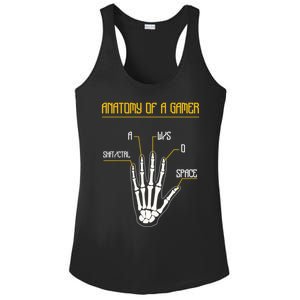 Anatomy Of A Gamer Video Game Pc Gaming Rpg Moba Streamer Funny Gift Ladies PosiCharge Competitor Racerback Tank