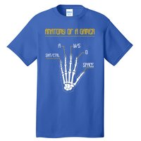 Anatomy Of A Gamer Video Game Pc Gaming Rpg Moba Streamer Funny Gift Tall T-Shirt