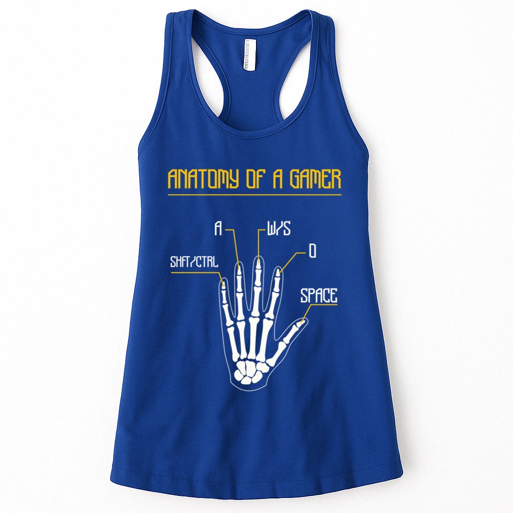 Anatomy Of A Gamer Video Game Pc Gaming Rpg Moba Streamer Funny Gift Womens Tank Top