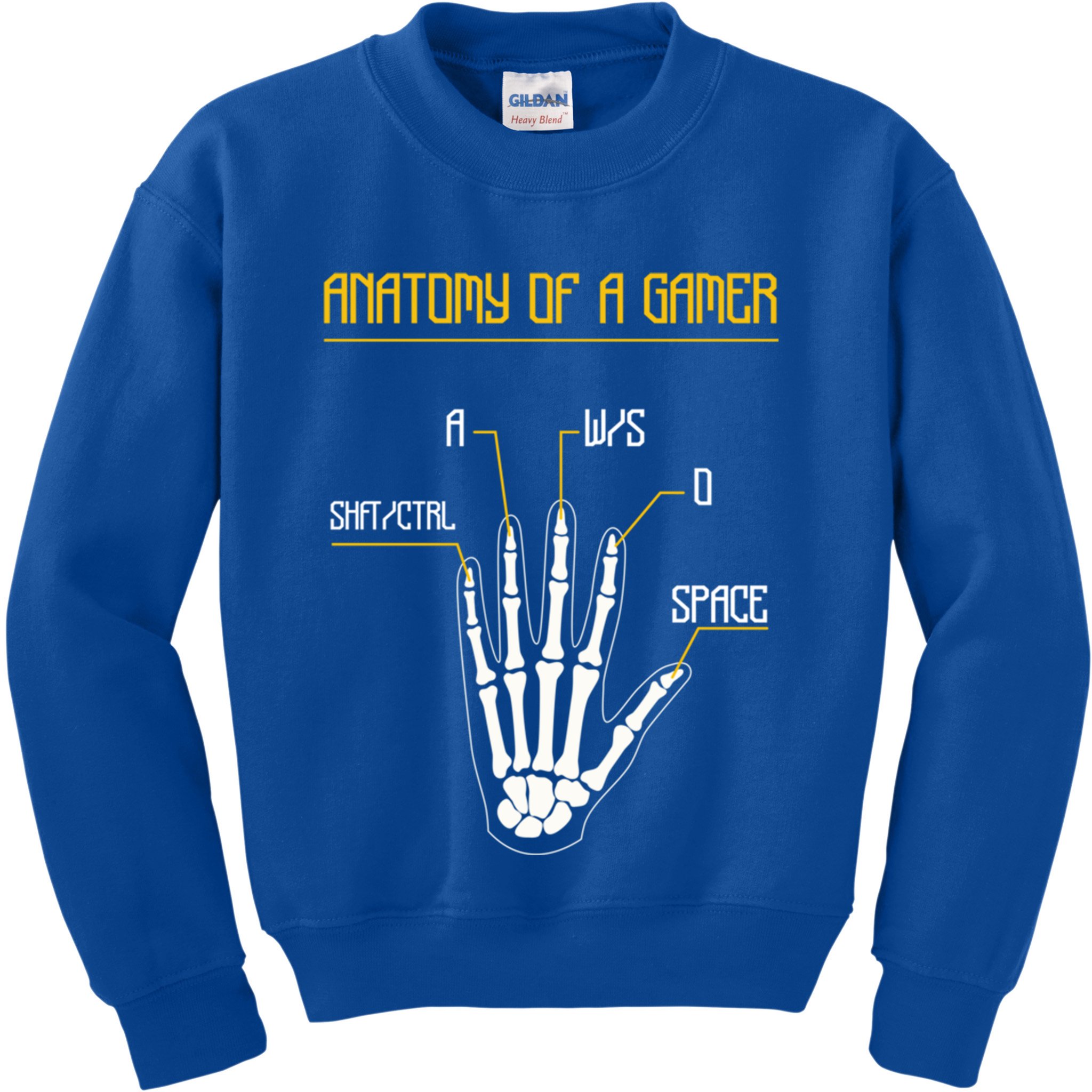 Anatomy Of A Gamer Video Game Pc Gaming Rpg Moba Streamer Funny Gift Kids Sweatshirt