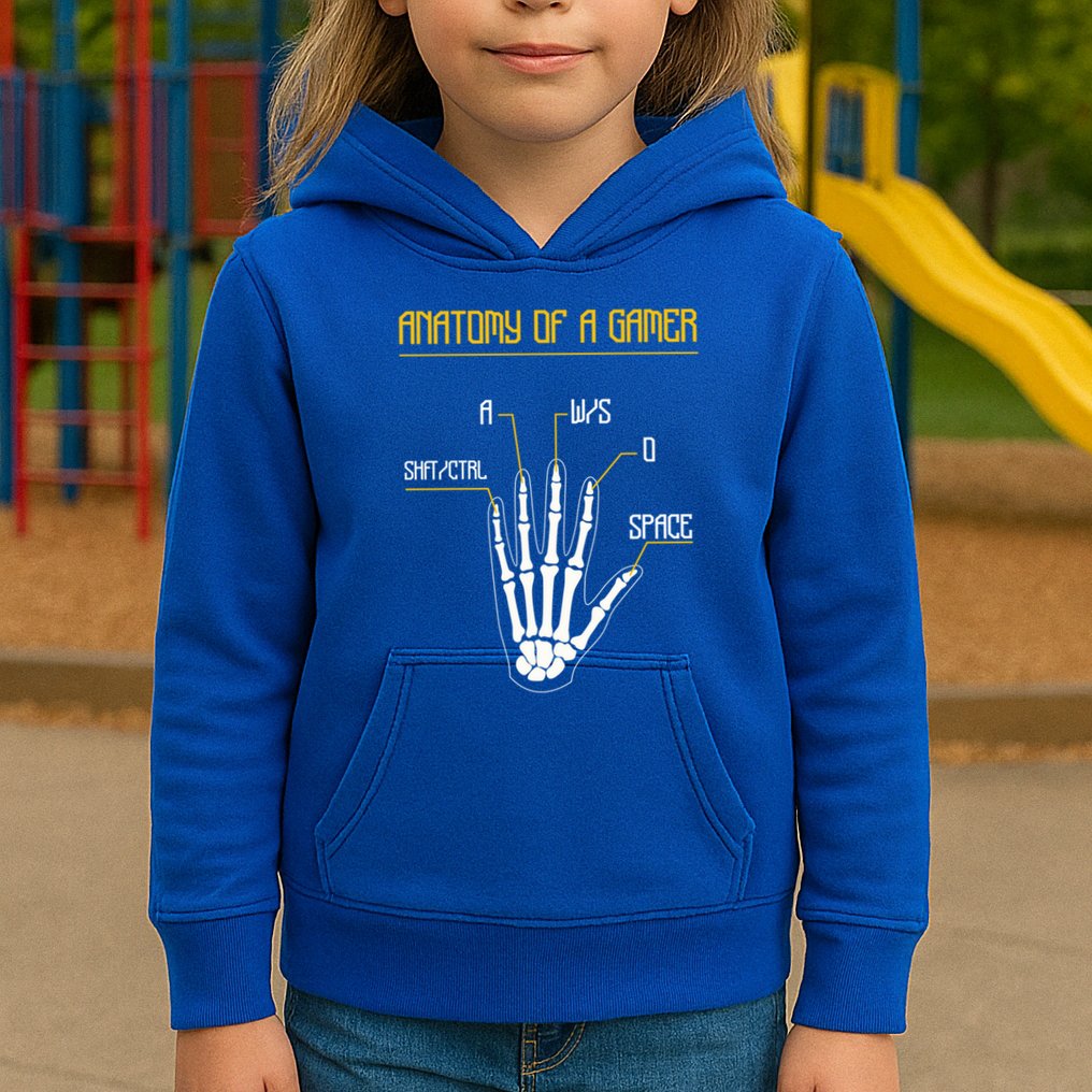 Anatomy Of A Gamer Video Game Pc Gaming Rpg Moba Streamer Funny Gift Kids Hoodie
