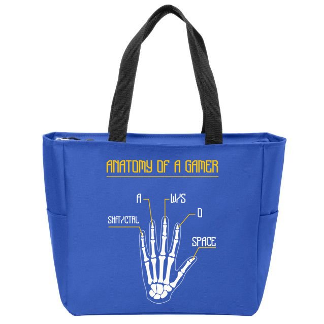 Anatomy Of A Gamer Video Game Pc Gaming Rpg Moba Streamer Funny Gift Zip Tote Bag