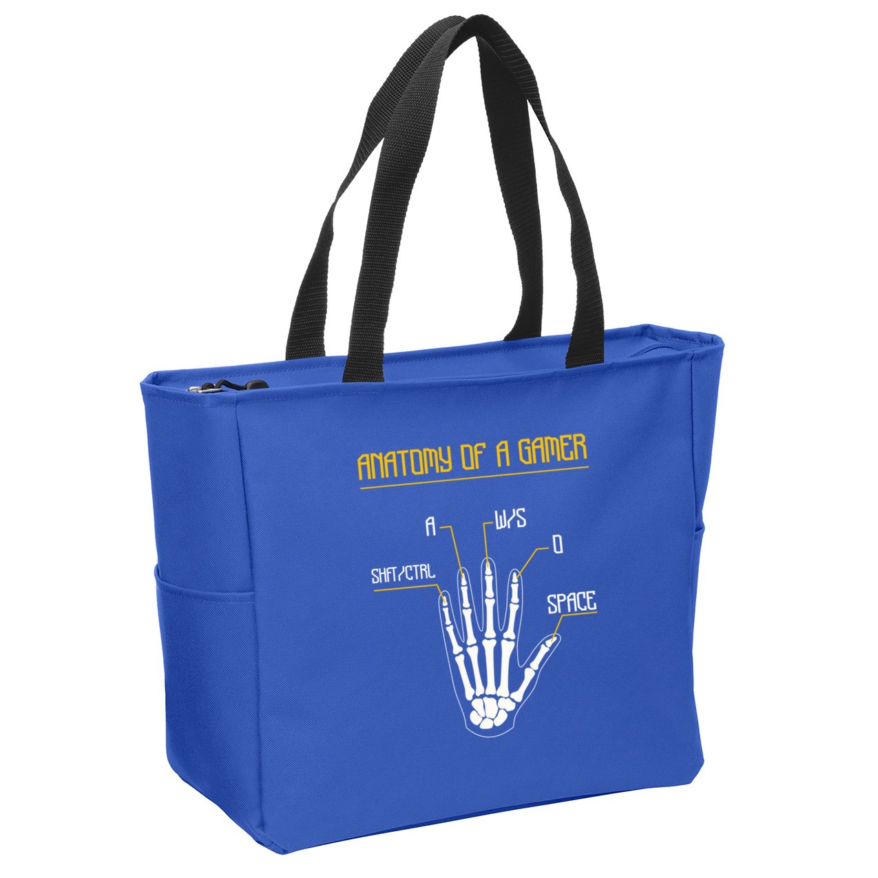 Anatomy Of A Gamer Video Game Pc Gaming Rpg Moba Streamer Funny Gift Zip Tote Bag