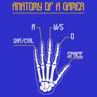Anatomy Of A Gamer Video Game Pc Gaming Rpg Moba Streamer Funny Gift Zip Tote Bag