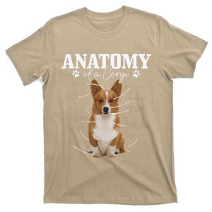 Anatomy Of A Corgi Funny Cute Dog Corgi Mom Corgi Dad Gift T-Shirt