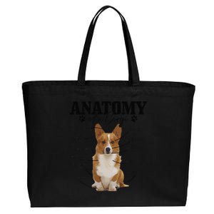 Anatomy Of A Corgi Funny Cute Dog Corgi Mom Corgi Dad Cotton Canvas Jumbo Tote